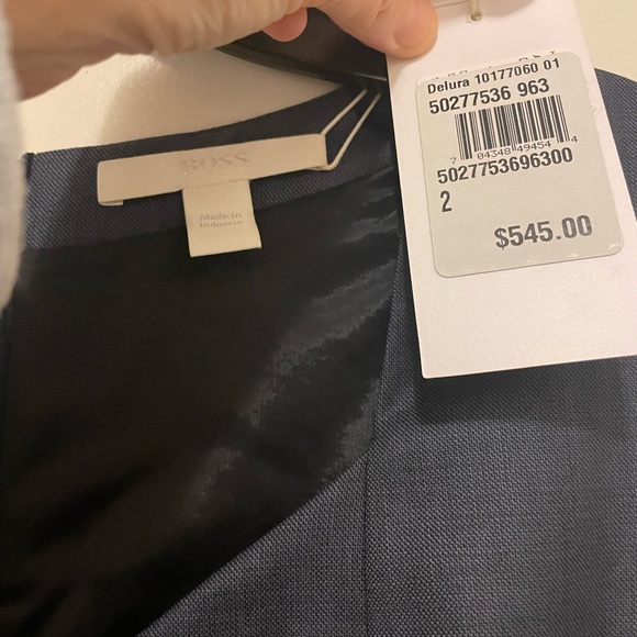 NWT Hugo Boss Navy Blue Sheath Dress Suit 💼 - Picture 7 of 14